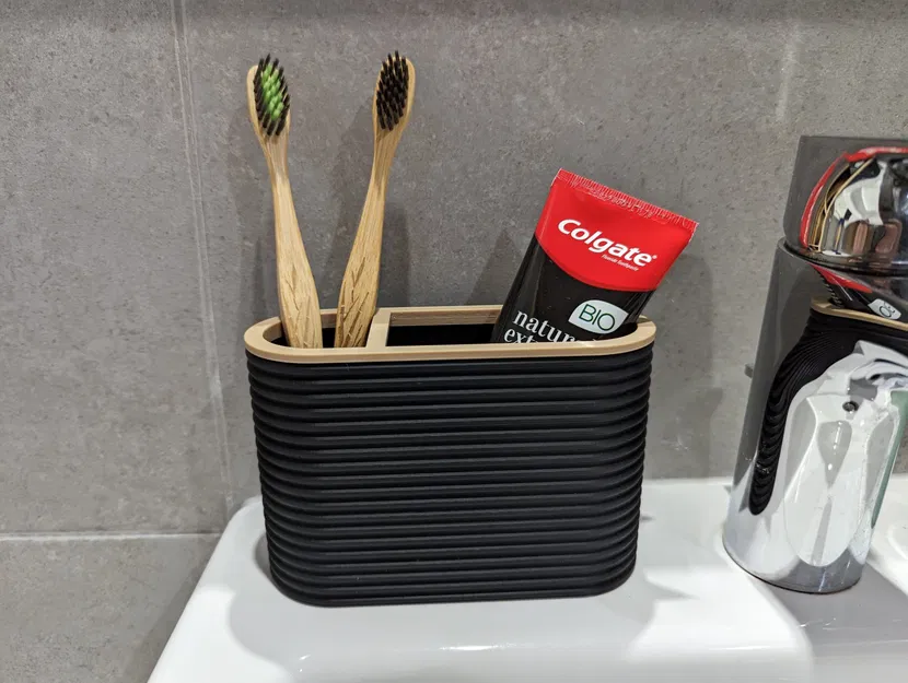 Giá đỡ bàn chải đánh răng và kem đánh răng 3D - Image 1