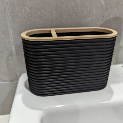 Giá đỡ bàn chải đánh răng và kem đánh răng 3D