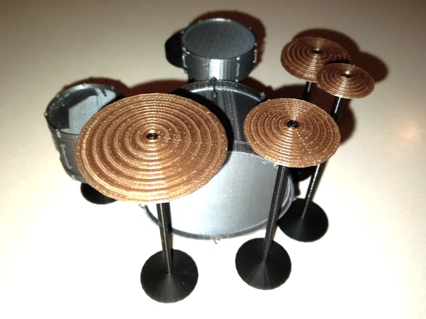 Bộ trống cho búp bê trong ngôi nhà búp bê - Image 2