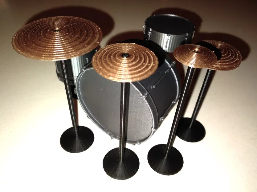 Bộ trống cho búp bê trong ngôi nhà búp bê - Image 3