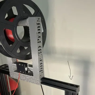 Giá đỡ cuộn filament trên thanh ray cho máy in Creality