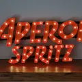 Biển hiệu retro LED "Aperol Spritz" treo tường - Thumbnail 2