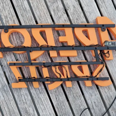 Biển hiệu retro LED "Aperol Spritz" treo tường