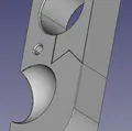 Giá đỡ tay lái treo cho bộ giữ giống RAM với file FreeCAD - Thumbnail 3