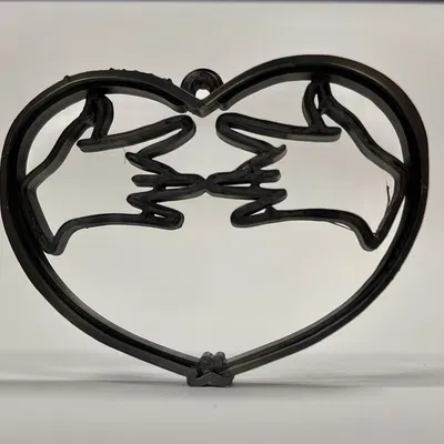 Vật trang trí hình trái tim ký hiệu 'heart' bằng ngôn ngữ ký hi...