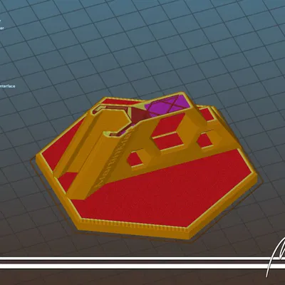 Giá đỡ airbrush HexDesign cho Harder & Steenback Evolution Silverline