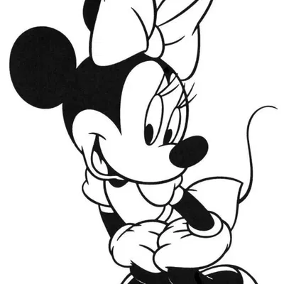 Silhouette Minnie trang trí bề mặt phẳng