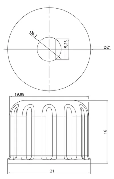 Núm điều chỉnh cho bộ mã hóa quay và biến trở 6mm - Image 2