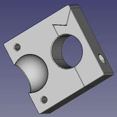Giá đỡ tay lái cho holder RAM với file FreeCAD