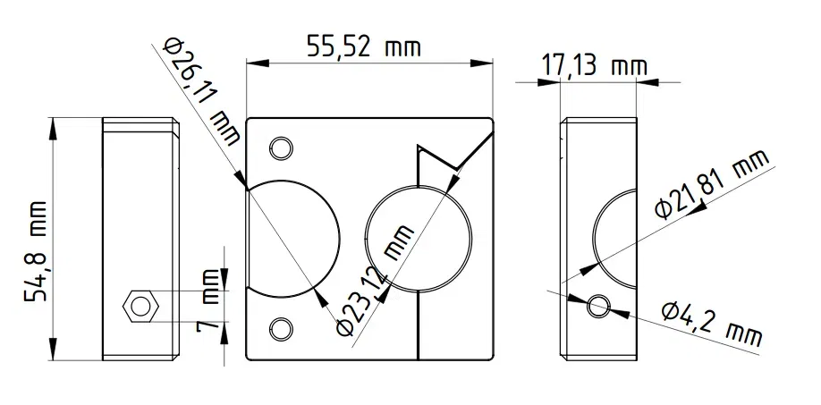 Giá đỡ tay lái cho holder RAM với file FreeCAD - Image 3
