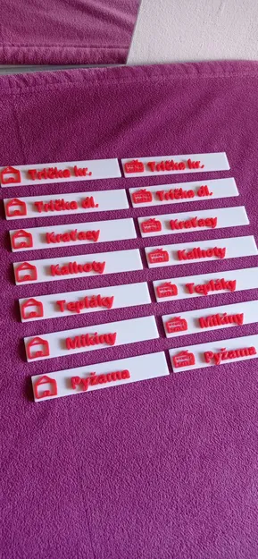 Nhãn quần áo tùy chỉnh 2 màu cho trẻ em tại nhà và trường học - Image 2