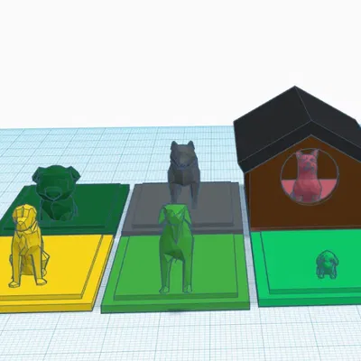 Nhà chó thu nhỏ cho thú cưng chơi đùa