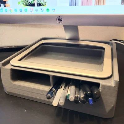 Giá đỡ màn hình và tổ chức bàn cho HP27es