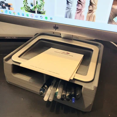 Giá đỡ màn hình và tổ chức bàn cho HP27es