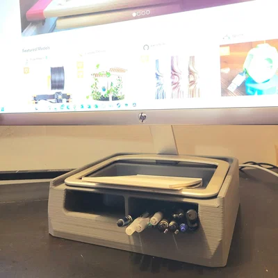 Giá đỡ màn hình và tổ chức bàn cho HP27es