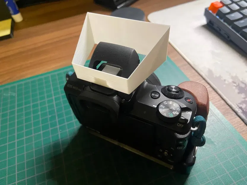 Bộ khuếch tán đèn flash Canon M50 MKII bằng PLA - Image 2