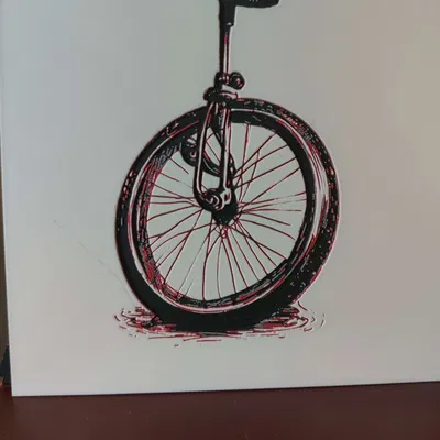 Xe đạp một bánh HueForge in 3D với nhiều màu sắc