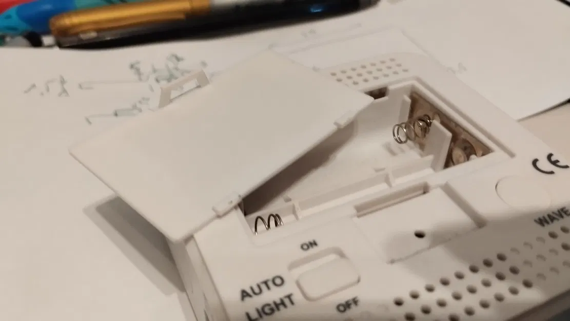 Nắp đậy pin cho đồng hồ báo thức FanJu FJ3533 - Image 4