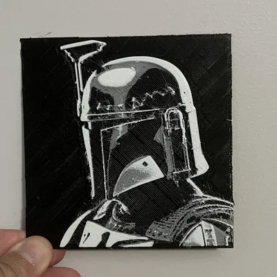 Hình ảnh Boba Fett tạo ra từ AI bằng phần mềm HueForge