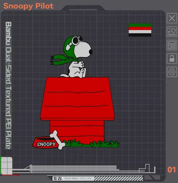 Mô hình Snoopy phi công đối đầu với Red Baron - Image 1