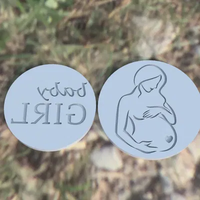 Dấu ấn và dao cắt bánh quy mẹ bầu