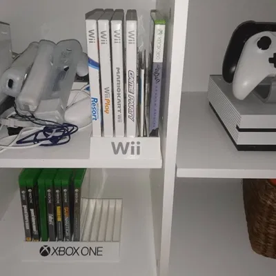 Giá đỡ hộp trò chơi Wii và Wii U có thể tùy chỉnh