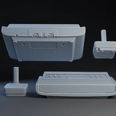 Nhà búp bê Atari 2600 với tay cầm điều khiển