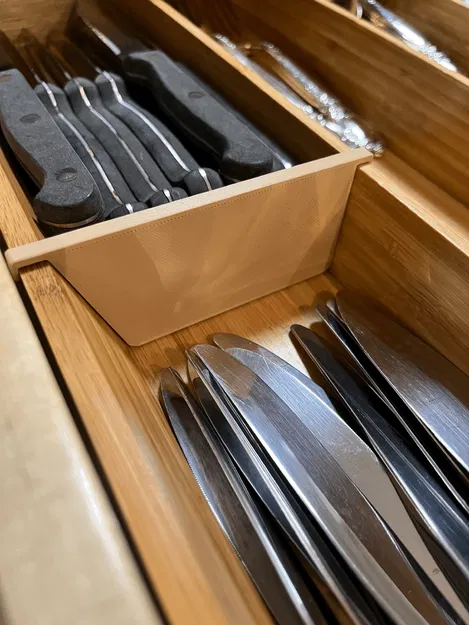 Ngăn chia cho khay đựng đồ bạc bằng tre - Image 2