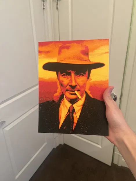 Chân dung Oppenheimer với hiệu ứng mây nấm - Image 1