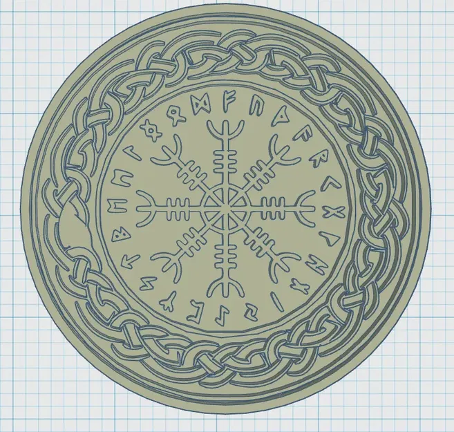 Đế lót ly với biểu tượng Viking độc đáo - Image 1