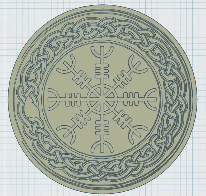 Đế lót ly biểu tượng Viking 09 - Image 1