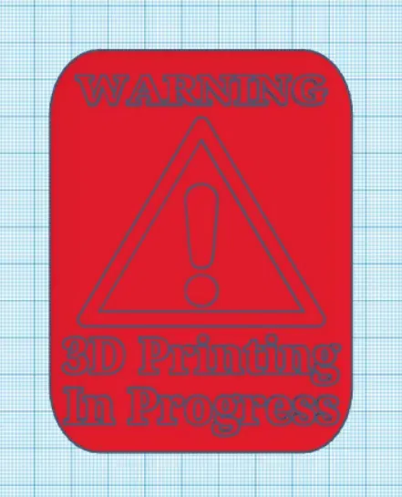 Biểu tượng cảnh báo cho máy in 3D - Image 1
