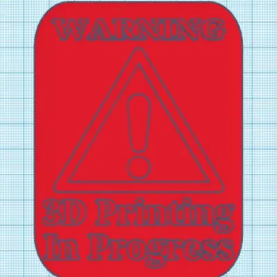 Biểu tượng cảnh báo cho máy in 3D