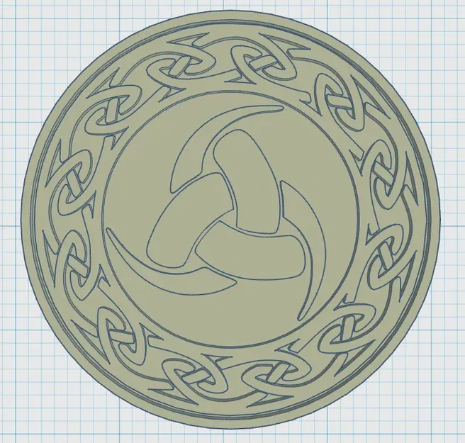 Đế lót ly với biểu tượng Viking 05 - Image 1