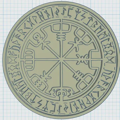 Đế lót ly với biểu tượng Viking 01