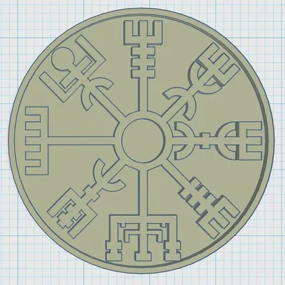 Đế lót ly với biểu tượng Viking nghệ thuật