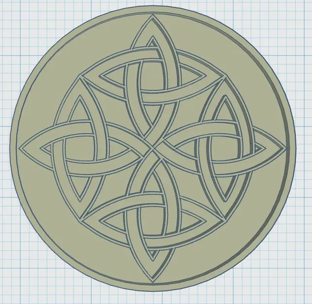 Đế ly phong cách Celtic 10 - Image 1