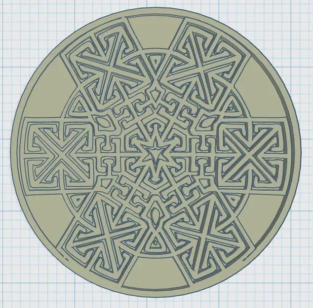 Đế lót ly phong cách Celtic 6 - Image 1