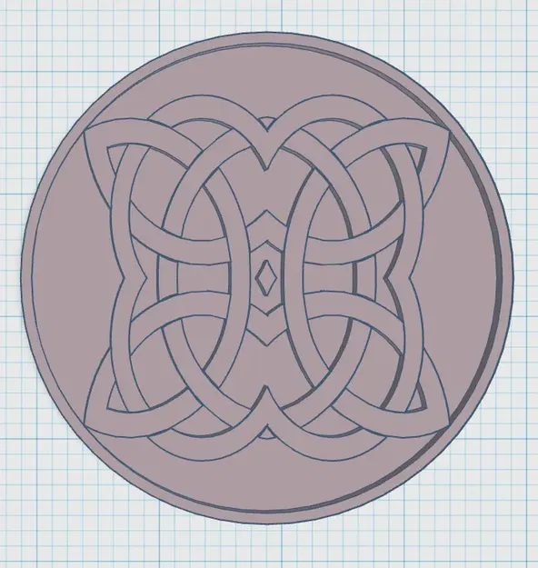 Đế lót ly phong cách Celtic 3D - Image 1