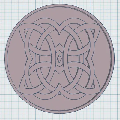 Đế lót ly phong cách Celtic 3D