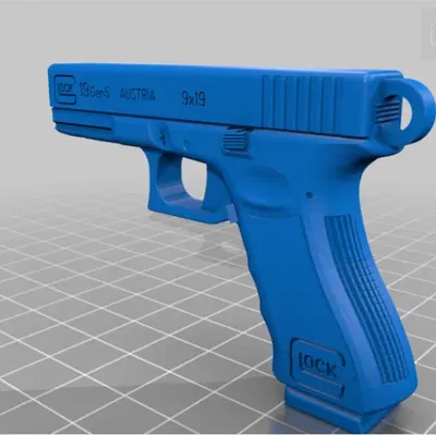 Móc khóa hình súng Glock 19 thời trang