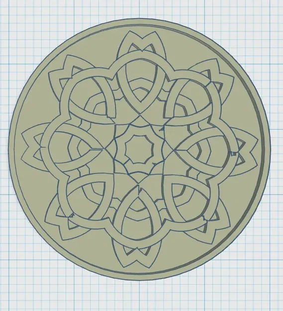 Đế lót ly phong cách Celtic 2 - Image 1