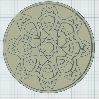 Đế lót ly phong cách Celtic 2