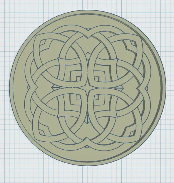 Đế lót ly phong cách Celtic 4 - Image 1