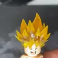Tóc Goku siêu saiyan xanh và Broly từ Dragon Ball - Thumbnail 1