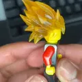 Tóc Goku siêu saiyan xanh và Broly từ Dragon Ball - Thumbnail 2