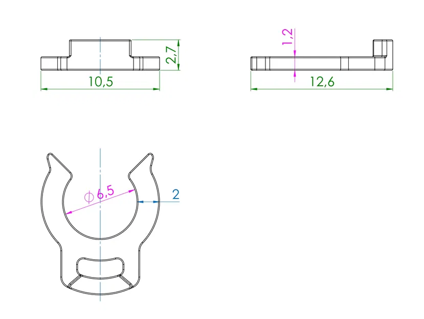 Kẹp thay thế cho phích cắm nhanh Ø4mm - Image 2