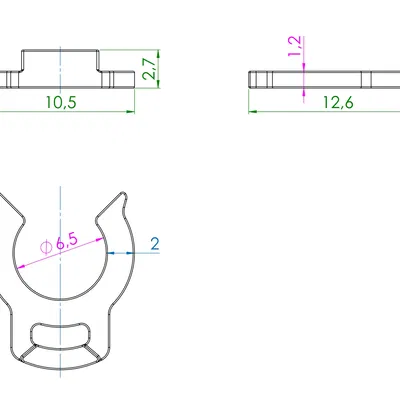 Kẹp thay thế cho phích cắm nhanh Ø4mm