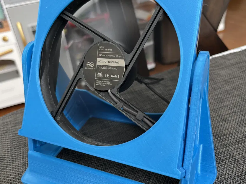 Giá đỡ quạt bàn hoàn hảo điều chỉnh cho quạt 140mm - Image 1