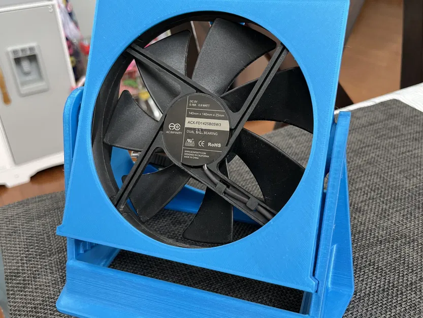 Giá đỡ quạt bàn hoàn hảo điều chỉnh cho quạt 140mm - Image 2